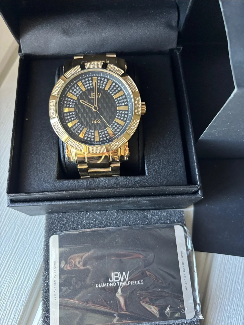 JBW Men's Gold Bracelet Watch - Elegant Gold Finish